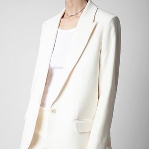 Zadig & Voltaire white/creme blazer